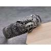 Wide Face Pixiu Bracelet for Men, Made of Pure Silver, Dominating Trendy Fashion, Tiger Head Open Bracelet, Heavy Edition