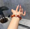 Red Glue Flower Bracelet