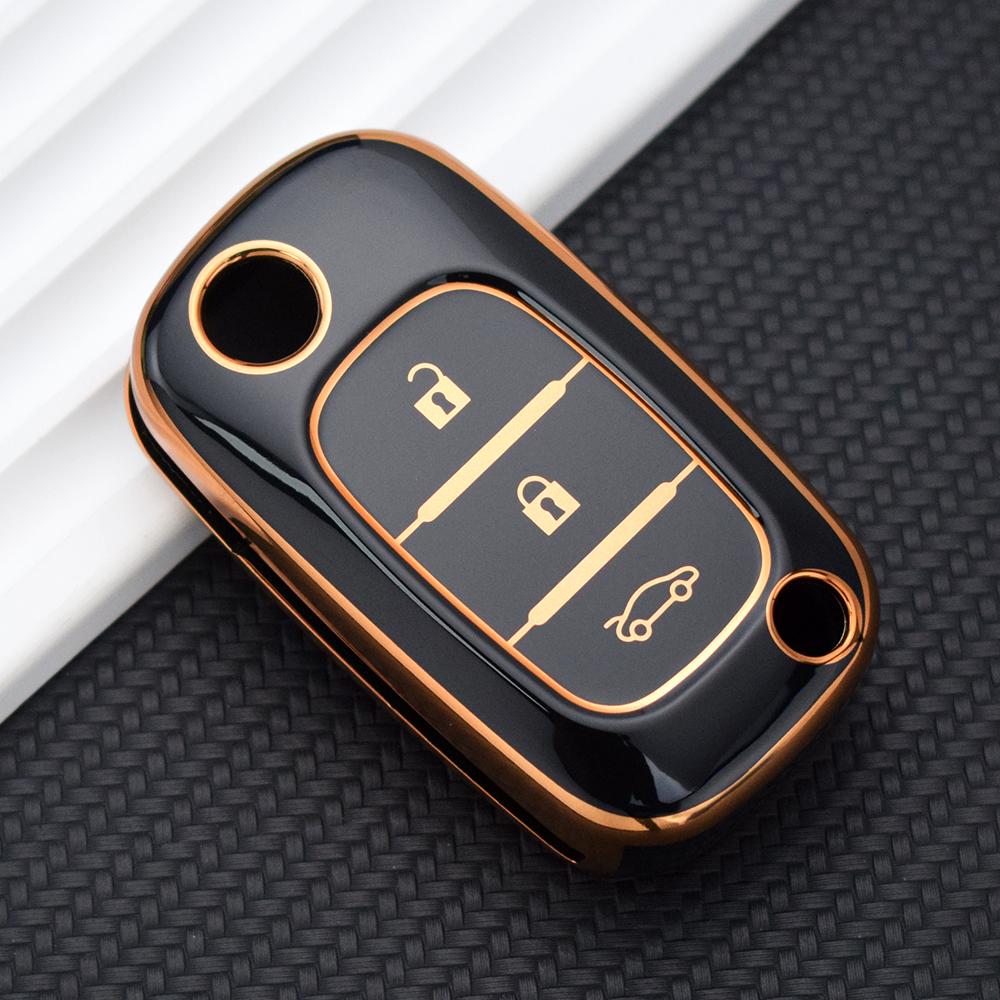Soft Tpu Folding 3 Buttons Filp Remote Key Shell Case For Renault Clio Scenic Megane Iii Vivaro Movano Traffic Master Kangoo