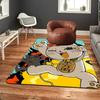 Creative Anime Design Rug Floor Mat for Living Room or Bedroom Soft and Comfortable Carpet a Gift for Birthday and Holiday.