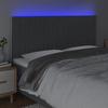 VidaXL LED Headboard Bedroom Furniture Double Bed Accessory Head of Bed Frame Interior Dark Grey 3122685