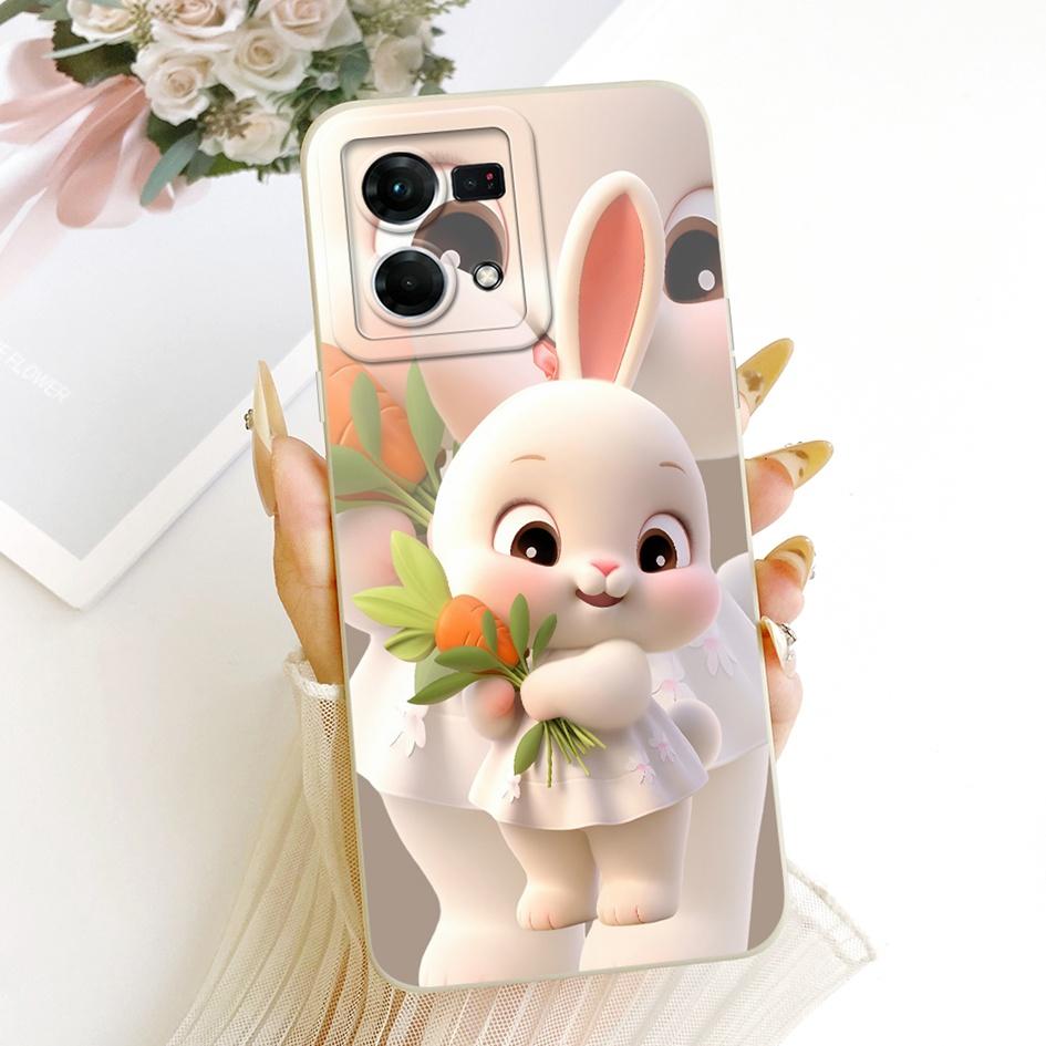 Case For OPPO Reno 7 8 4G Cover CPH2457 CPH2363 Lovely Cartoon Soft Silicone Matte Bumper For OPPO F21 Pro Cases F21s Pro Fundas