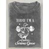 European sizes , Halloween, Thanksgiving, Christmas are coming strong, featuring the "Today I Am A Serious Goose" pattern, suitable for outdoor travel
