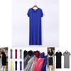 Elegant Women Summer Short Sleeves Dress Bandage Bodycon Evening Party Long Maxi Dress