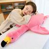 Peluche con cerniera rimovibile, riempimento completo, decorazioni per la casa, super morbido, grande fenicottero rosa, peluche, cuscino abbracciante, giocattolo per bambini