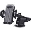 Retractable 360° Car Phone Holder with Suction Cup & Air Vent Mount