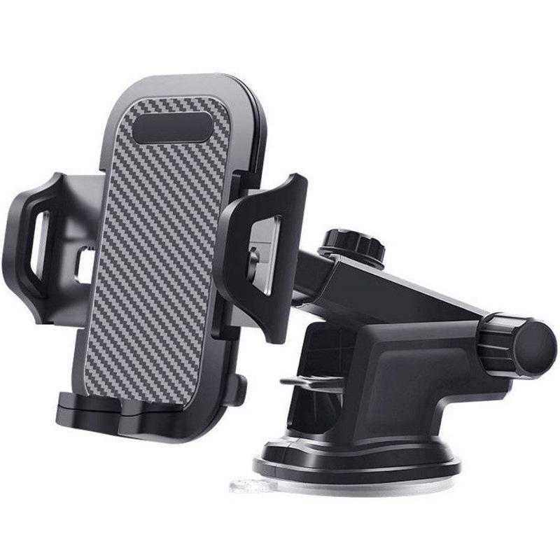 Retractable 360° Car Phone Holder with Suction Cup & Air Vent Mount