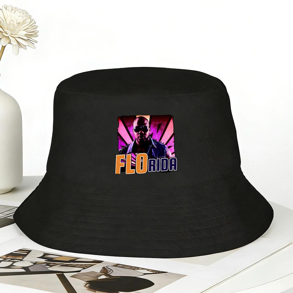 Flo Rida Bucket Hat Summer Fashion Fisherman Hats For Men Women Breathable Vacation Caps Hip Hop Custom Sun Hats