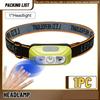 Sports Headlamp USB Rechargeable Hands-free Flashlight with Bright Beam Automatic Switch in 3 Modes, Camping, Fishing, and Emergency Situations