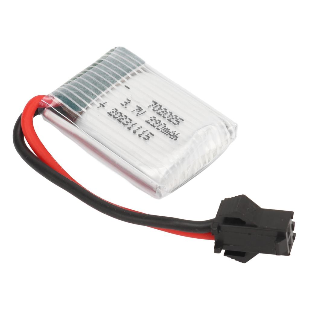 3.7V 220mAh Battery With SM Black Plug LiPo 20C 702025 Overcharge Short Circuit Protection RC