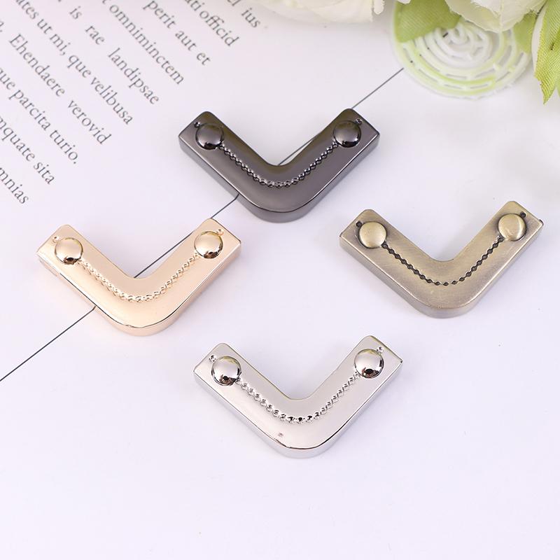 1Pc Metal Bag Corner Corners Decor End Clip Edge Banding Bag Accessories Leather Decorative Corner Banding Decorative Strips