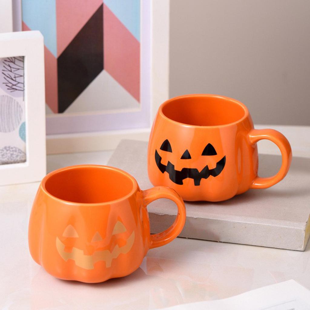 Creative Halloween Cushaw  Cute Mug Hand-painted Suitable For Halloween Party Scene Decoration