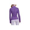 Adidas Letter Logo Print High Neck Slim Fit Sports Jacket Women Jacket Purple HI6153