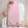 6.56ft Pink Stretchy Arch Backdrop Stand Covers, Photography Background Stand Covers for Wedding Birthday Baby Shower Party