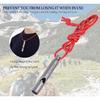 Boundless Voyage Titanium Whistle Emergency Survival Safety Whistles with Lanyard Loud for Outdoor Camping Hiking Coaches Training Sports Keychain
