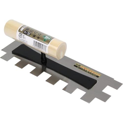 Midori Naga Honyaki Comb Trowel, 20mm Teeth, 255mm