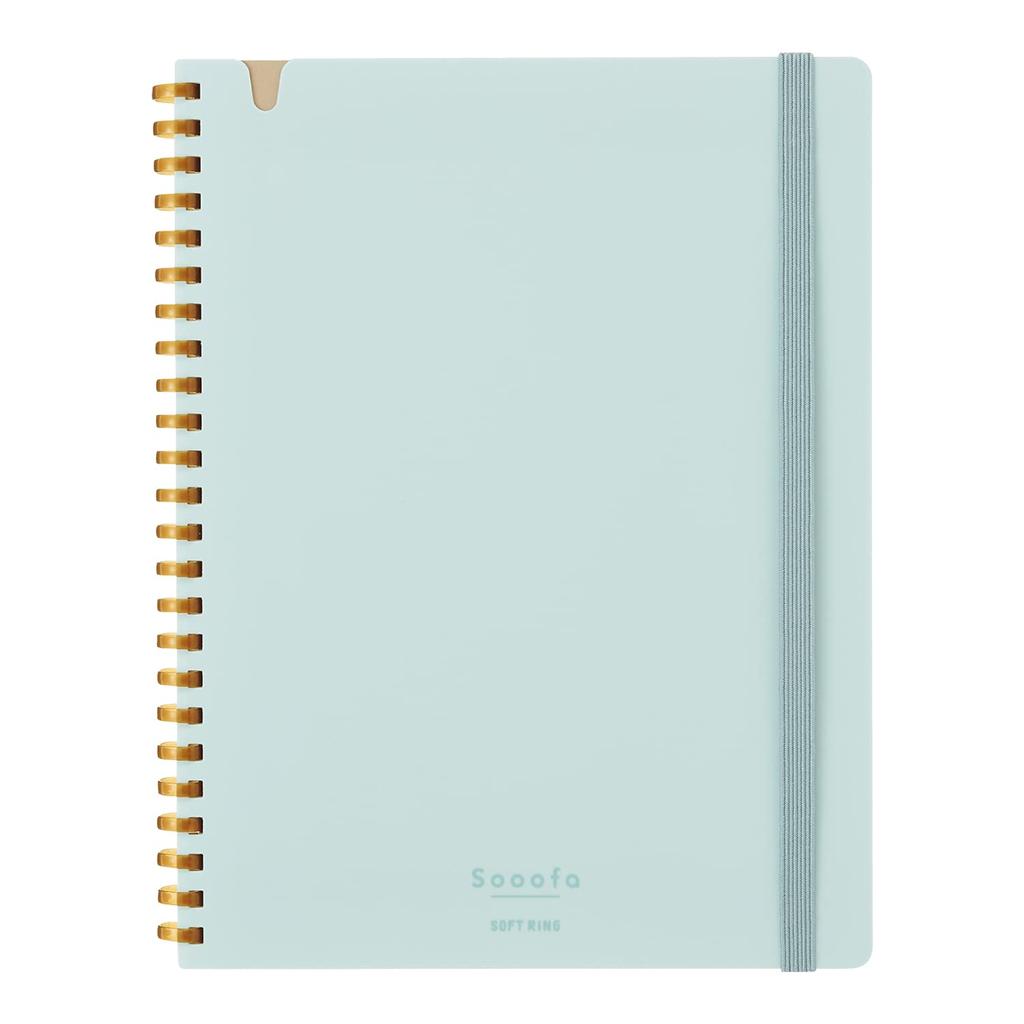 Soft Ring Notebook Sooofa A5 Shaped 4mmGraph Blue -SV738S4-LB