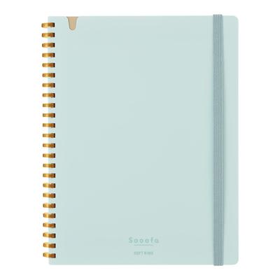 KOKUYO Sooofa A5 Soft Ring Notebook, 4mm Grid, Light Blue, Compact Size