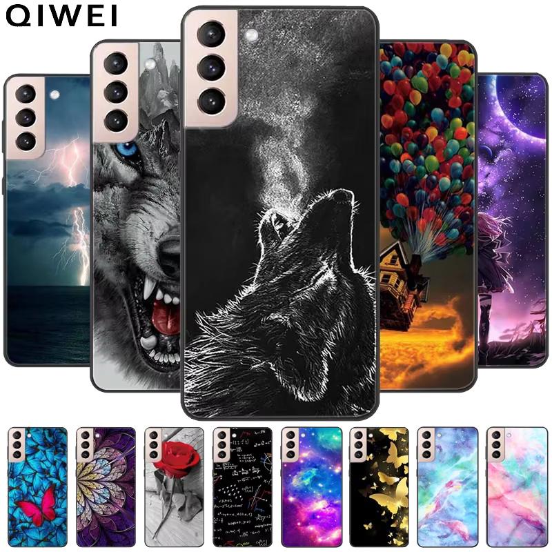 Per Samsung Galaxy S21 FE 5G Custodia Cartoon Dipinta Morbida TPU Custodie per Telefono per Galaxy S21FE S 21 FE Cover Posteriore in Silicone Coque Carina