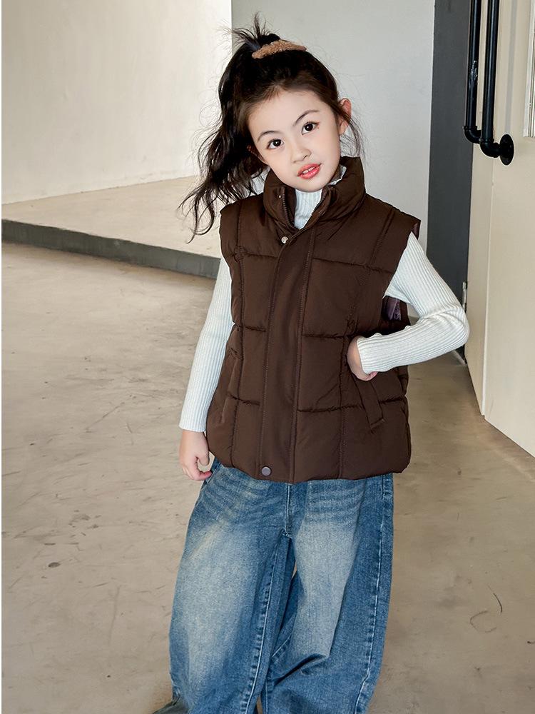 2026 New Korean-Style Unisex Thickened Kids' Vest - Versatile, Warm Children's Outerwear