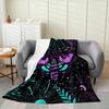 Gnome Sunflower Fleece Throw Blanket Queen Inch Dwarf Polka Dots Flannel Blanket for Men Women Cute Cartoon Yellow Farmhouse