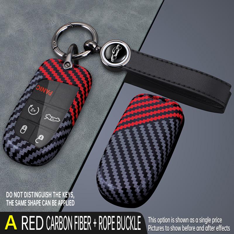 5 Buttons Car Key Cover Case Protect For Jeep Grand Cherokee Compass Dodge Charger Chrysler 200 300C FIat Key Chain Auto Parts