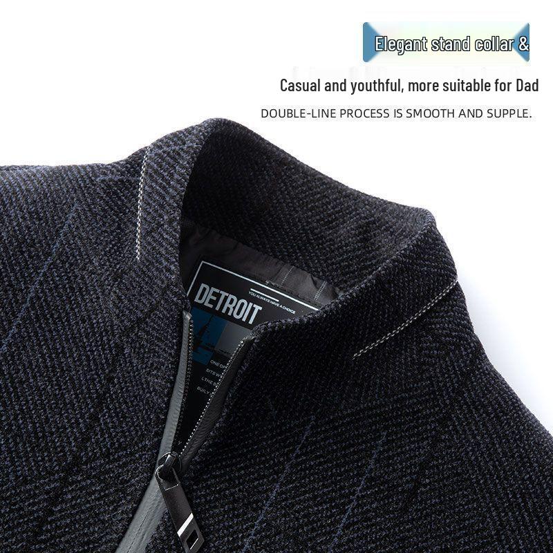 Men's Casual Spring & Autumn Jacket for Middle-aged and Elderly Fathers