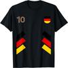Retro10 Germany Football Germany Soccer Germany Flag T-Shirt