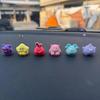 6Pcs Cute Fuzzy Monster Colorful Mini Cartoon Figurines Car Dashboard Ornaments for Child Small Gifts