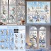 Christmas Pvc Static Clings For Glass Window Decoration Festive Scene