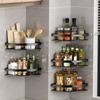 Bathroom Shelf Aluminum Alloy Shampoo Rack Makeup Storage Organizer Shower Shelf Bathroom Accessories No Drill Wall Corner Shelf