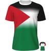 Fashion Palestine Flag National Emblem Pattern 3D Printed T-shirts Summer Trend  Short Sleeve Sports Football T-shirts Loose Breathable Tops