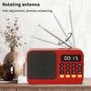 Bluetooth 5.0 Portable Fm Radio Small Emergency Recargable Sound Box Mini Vintage Speaker Mp3 Player Support Tf Card Usb Drive