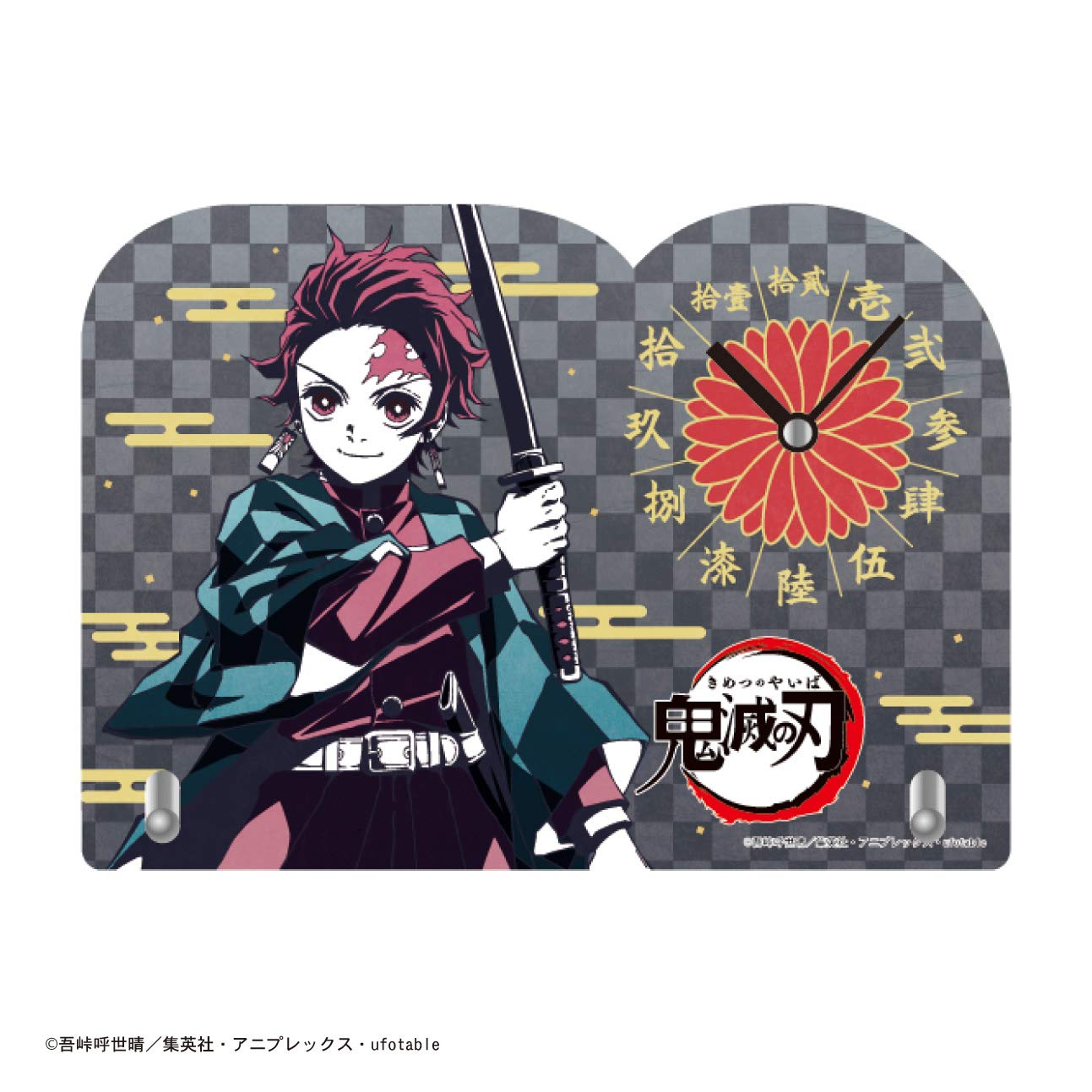 

Demon Kimetsu no Yaiba Acrylic Clock KY-09 Slayer Die-Cut [Black]