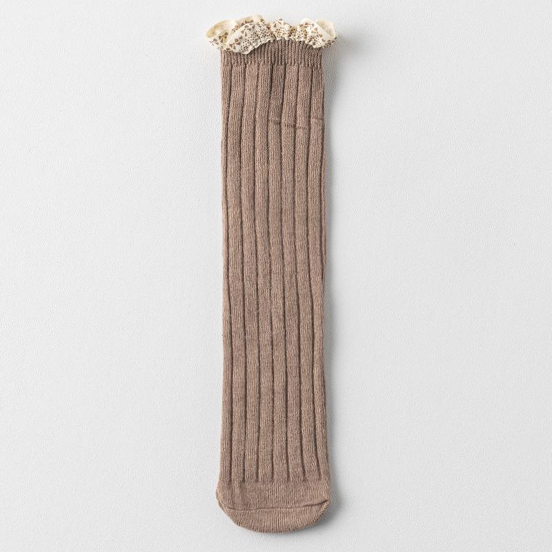 Newborn Baby Unisex Over-the-Knee Lace Socks for All Seasons