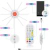 Firework LED String Lights USB 5V Music Sync RGB Led Novelty Lighting with Remote Control for Room TV Wall Christmas Party Decor