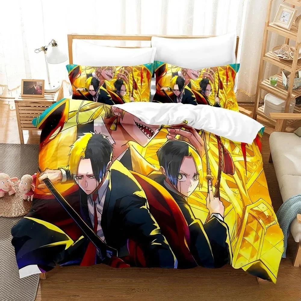 

Comforter New 3D Anime Mashle Magic And Muscles Bedding Set Single Twin Full Queen King Size Bed Set Adult Kid Bedroom S Comforter (quilt)-EU Single(135*200cm)3pcs