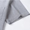 100% Cotton Oxford 3XL Men's Shirts Short Sleeve Regular Fit Formal Single Pocket Work Gray White Shirt