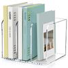 SANRUI File Box Desk Book Desktop Vertical Desktop Document Office Clear Shelf, 3-Tier Stand, Acrylic, Shelf, Compartment, Storage, Supplies,