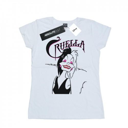 

Disney Womens/Ladies Cruella De Vil Evil Smile Cotton T-Shirt XL