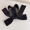 Large Size Knitted Bow Banana Clip Non-Slip Hairpin Cute Vertical Clip  Girl