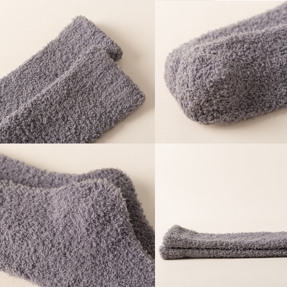 Fashion Men Women Thick Soft Winter Warm Coral Velvet Socks Fluffy Cosy Sleep Socks Bed Floor