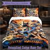 Personalized 3Pcs Bedding SetHaikyuu Custom Text Duvet Cover Pillowcase Set Bedroom Gift