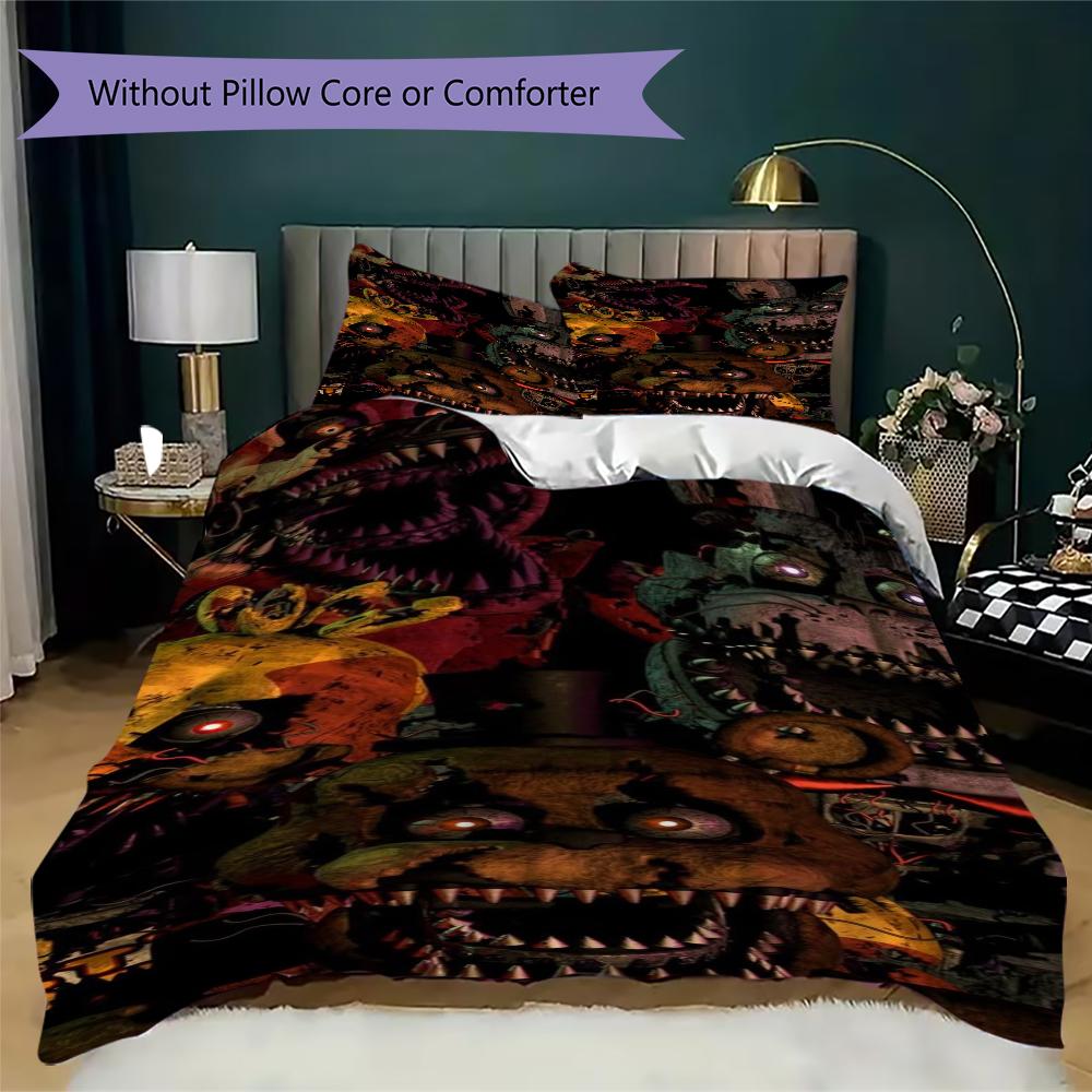 Night Nightmare Animatronics Bedding Without Core 1 Duvet Cover 2 Pillowcase Without Core Christmas Birthday Gift Soft And Comfortable
