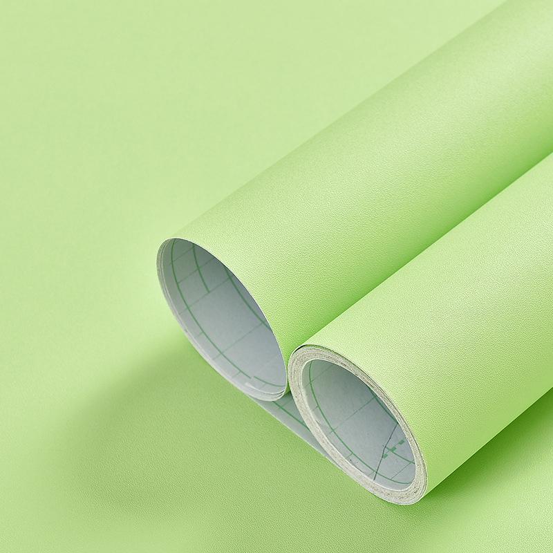 Matte Solid Color Home Decorative Film - PVC Waterproof Self-Adhesive Wallpaper Contact Paper Stickers Roll for Wall Renovation
