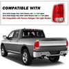 LED Tail Light Assembly for 2013-2018 Dodge Ram 1500/2014-2018 Ram 2500 3500 with LED Bulbs, Clear Red Lens Right Passenger and Left Driver Side