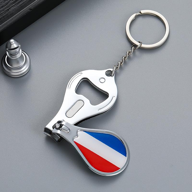 2026 USA Canada Mexico Stainless Steel World Cup Nail Clippers Keychains Bottle Openers - Football Fan Souvenir Gifts
