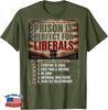 Gefängnis ist perfekt für Liberale Anti-Liberale Zitat (AN Zurück) T-Shirt