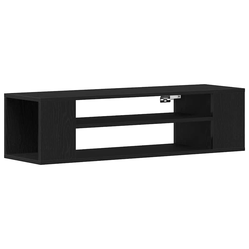 TV Cabinet 100 X 30 X 26.5 Cm Black Oak Effect