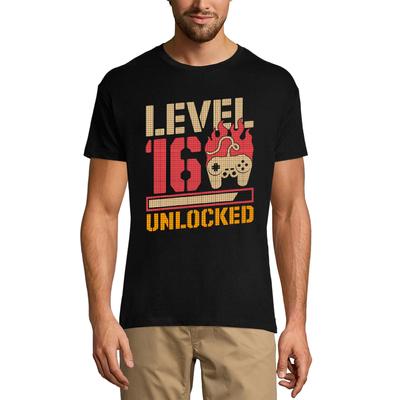T-shirt da gioco da uomo livello 16 sbloccata - regalo per il 16° compleanno - maglietta da giocatore